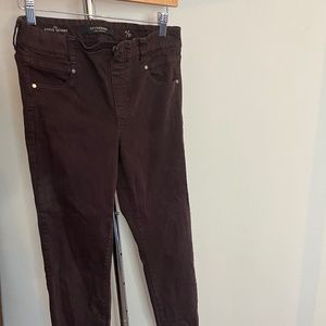 Liverpool Brand Abby Hi-Rise Ankle Skinny Jeans - Brown [Size 4]